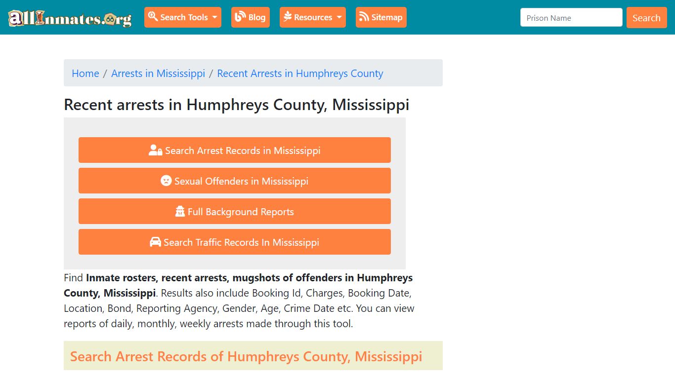 Recent arrests in Humphreys County, Mississippi | Mugshots, Rosters ...